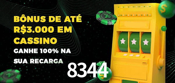 8344 melhor bônus de depósito